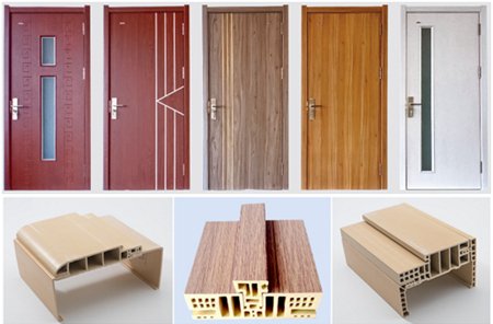 WPC door frame and door panel